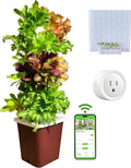Hydroponics Tower Growing System Kit, Vertical Garden Indoor Outdoor, Up to 35 plants,Lettuce Grow Tower & Timer, Smart Indoor Growing System for Kitchen, Balcony, Apartment Herbs & Vegetables