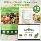 【Seed Vault】 Heirloom Vegetable Seeds Planting Kit - 15,000+ Non-GMO Seeds for Hydroponic, Indoor & Outdoor Gardening | Includes Tomato, Cucumber, Carrot Seeds & Survival Backpack Emergency Gear