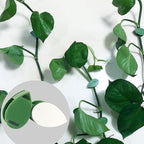 120 PCS Leaf-Shape Acrylic Adhesive Pads for Plant Wall Clips – Extra-Strong Double-Sided Stickers for Indoor & Outdoor Vine Clips, Plant Climbing Wall Fixers, Wall Vines Traction Adhesive