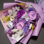 Bonsion Preserved Flowers Gifts for Women, Flower for Delivery, Light Purple Gifts fo Her, Preserved Roses Bouquets, Birthday Gifts for Grandma, Mothers Day Flowers for Wife