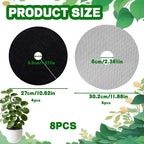 6-Pack Plant Pot Grids- 11.8 Inch Cuttable Mesh Flower Plant Pot Soil Covers -Protectors from Animals - Plant Protector Ring for Indoor Outdoor Garden Plant Landscaping