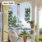 RECUTMS Artificial Hanging Rose Plant 4Pieces 3.3Ft Faux Ivy Plants Fake Outdoor Flowers Vines,UV Resistant for Wedding, Home, Office, Arch,Arrangement Decoration (White)