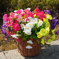 Fanfantoey 14 pcs Artificial Flowers for Outdoors, UV Resistant Fake Flowers