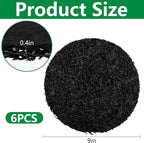 6 Pack Pot Mesh Drainage Discs, 9 Inch Thickened Drainage Hole Insert Pads, Reusable Plant Pot Bottom Mesh Mats for Indoor Outdoor Gardening to Prevent Soil Loss and Keep Root Healthy