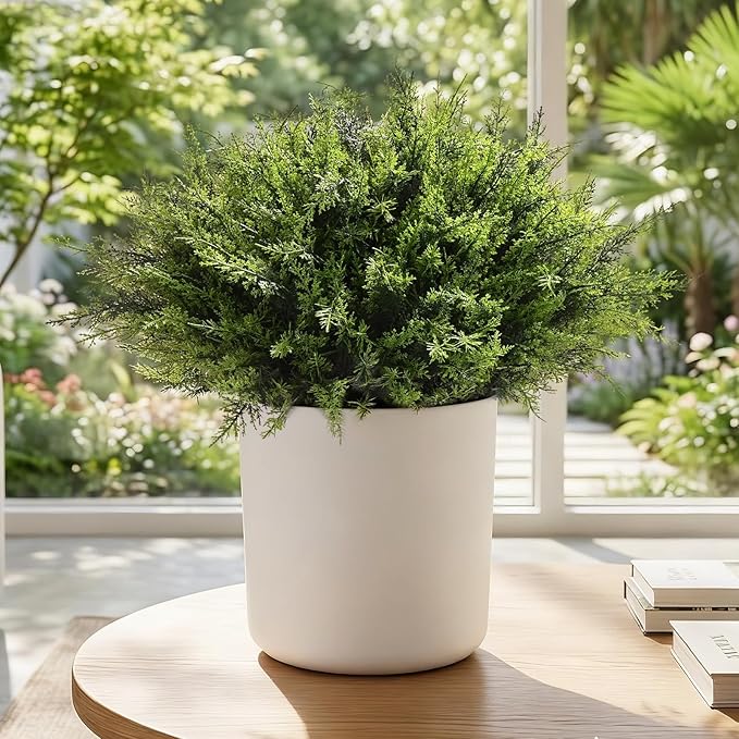 Waipfaru 36 Bundles Artificial Plants Outdoor， UV Resistant Artificial Plants，Fake Plants for Outdoor Porch Decor Lifelike Fake Bushes Greenery for Home Farmhouse Yard Decorations