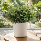 Waipfaru 24 Bundles Artificial Plants Outdoor, UV Resistant Artificial Plants, Fake Plants for Outdoor Christmas Porch Decor Lifelike Fake Bushes Greenery for Home Farmhouse Yard Decorations