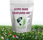 Earthwise Shady Native Wildflower Seed – Organic Native Blooms for Shaded Areas, Pollinator Friendly, Low Maintenance, Chemical-Free – 1/4 lb, Covers Up to 175 sq ft