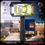 LEREKAM Solar Spot Lights,IP65 Waterproof 40 LED's Landscape Spotlights,3 Modes Outdoor Garden Lights, 360 Adjustable Lighting Angle, Solar Powered Wall Lights for Yard Porch 10 Pack