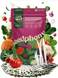 Seedphony 25 Gourmet Garden Vegetable Seeds Variety Pack - 14,965+ Non-GMO Heirloom Vegetables Seeds for Planting Indoor&Outdoor Home Garden Seeds - Gardening Seed Packets for Planting Vegetable Seeds