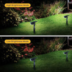 Linkind Solar Lights Outdoor StarRayS, Bright Solar Spot Lights Outdoor, IP65 Waterproof Spotlights for Garden Yard Landscape Walkway Patio Tree (Daylight, 2 Pack)