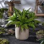 4 Pcs Artificial Greenery Stems Fake Bird Nest Fern Faux Branches Artificial Plants Realistic Fake Dracaena Realistic Plants for Indoor Outdoor Porch Patio Home Office Living Room Decor (Brown Green)