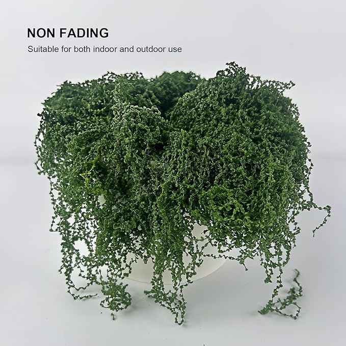 Fake Green Moss for Potted Plants Indoor, 5.3oz Artificial Moss for Crafts, Realistic Faux Moss Decor for DIY Fairy Garden, Terrariums, Table Centerpieces, Wedding & Home Decor