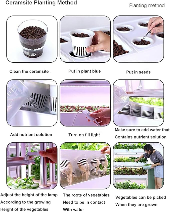 FLTRGO Hydroponics Growing System with Automated LED Grow Lights, Indoor Garden Tower Vertical Farming, Soilless Multilayer Smart Growing Equipment,120holes