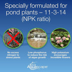 Aquascape Once-A-Year Pond Plant Fertilizer, Granular, 7 Lb / 3.18 Kg, Long-Lasting Nutrients for Water Garden Plants, 89014