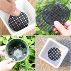 200 Pack Plant Pots Hole Mesh Pad Plastic Flower Pots Drainage Hole Cover Screen Filter for Flower Planters Boxes Ceramic Succulent Planter Terracotta Clay Pot Bonsai Outlet Training Pot