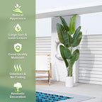 Large Artificial Trees 7.2Ft Silk Bird of Paradise Big Tall Fake Plants Faux Green Silk Floor Potted Plants for Home Living Room Office Decor Indoor Outdoor…