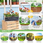 YAMRON 4-in-1 Soil Moisture Meter, Digital Plant Temperature/Soil Moisture Test & PH Meter/Sunlight Intensity, Backlight LCD Display for Gardening, Farming and Outdoor Plants