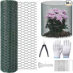 32.8FT x16IN Plant Protectors from Animals,Free-Cut Metal Chicken Wire for Outdoor Plants to Keeping Rabbits Squirrels Chicken Animals Out