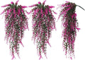 RECUTMS Fake Monkey Plants Hanging Eucalyptus Vines Fake Vines Faux Hanging Plants for Outdoor Garden Yard Backdrop Decor Indoor Room Table Wall Home Hanging Decoration(Fuchsia)