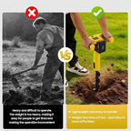 Cordless Electric Post Hole Digger - 20V Earth Auger Hole Digger with 2000mAh Battery & Charger, 550RPM Electric Hole Digging Machine for Digging, Planting, Fencing, Lightweight and Portable Design