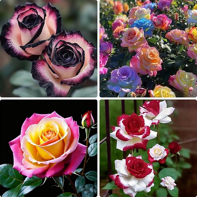 Rose Seeds for Planting, 200+ Mixed Rose Flower Seeds, Perennial Exotic Flower Plants, Non-GMO Heirloom Rare Vine Rose Seed for Garden Outdoor