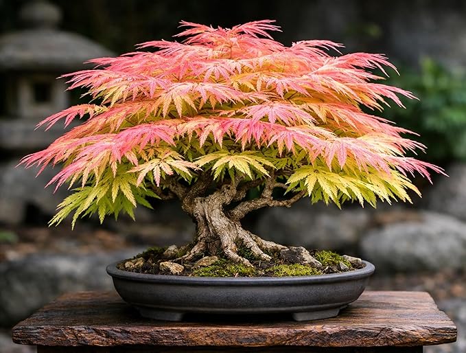 Green Geisha Girl Japanese Maple Tree Plant – Great for Bonsai or Outdoors - Live Ornamental Maple – 12–18 Inch Tall Plant – Stunning Foliage, Slow Growing Landscape Tree for Gardens & Containers