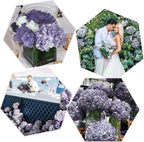 Coferset Light Purple Hydrangea Artificial Flowers 3pcs Lifelike Faux Hydrangea Real Touch Fake Flowers for Home Wedding Office Party Living Room Decoration,22inch