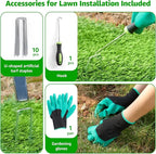 Realistic Artificial Grass Mat Customized Sizes, 6ft x10ft Synthetic Fake Grass Mat for Dogs, Reusable Turf Outdoor Rug Patio Garden Balcony Landscape, Faux Grass Rug with Drainage Holes