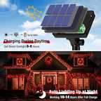 btfarm 4 Pack Solar String Lights Outdoor - 320LED 132FT Solar Fairy Lights Outside Waterproof 8 Modes, Copper Wire Solar Powered Twinkling Lights for Tree Garden Christmas Wedding Party Decor, Red