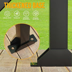 Utility Trailer Tool Rack, Shovel Rack for Truck, Rake Shovel Holder Landscape Hand Tool Accessories for Trailer Truck with 8 Rubber Holes with Brackets, Standard Black