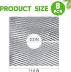 8 Pack Plant Pot Grids - 11.8 Inch Cuttable Soil Cover Protector from Cats, Animals Digging Stopper, Indoor Plant Pot Soil Guard for Outdoor Garden Balcony