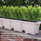Artificial Shrubs, PASYOU Plastic Plants Eucalyptus Grass Fake Shrub Bushes Greenery Leaves Bush Indoor Outdoor Home Garden Party Verandah Wedding DIY Table Arrangement Decoration Planter Filler 8 Pcs