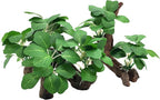 M2cbridge Artificial Fish Tank Plants Aquarium Plant Aquatic Water Grass Foreground Decor(2PCS Large Green)
