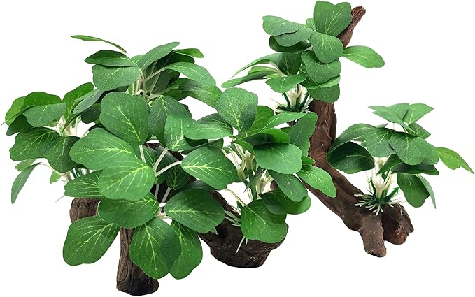 M2cbridge Artificial Fish Tank Plants Aquarium Plant Aquatic Water Grass Foreground Decor(2PCS Large Green)
