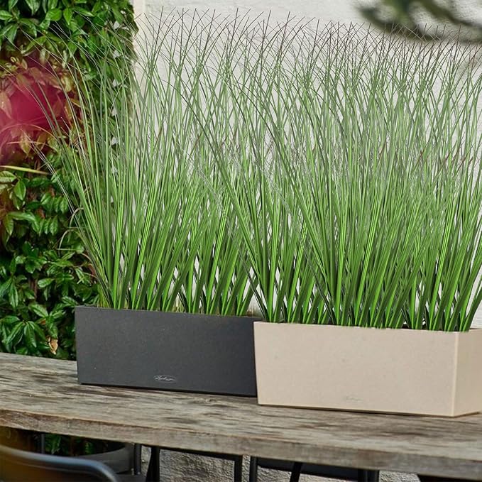 FOIMAS 12pcs Artificial Grass Plants,19.68" Faux Shrubs Wheat Grass Greenery Stems Fake Plants for Indoor Outdoor Home Decoration