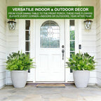 12 Bundles 4 Styles Artificial Plants Outdoor, UV Resistant No Fade Artificial Flowers Faux Plants Fern Lavender Eucalyptus Plastic Greenery Shrubs for Outside Porch Garden Home Spring Summer Decor
