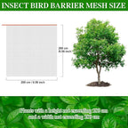 4 Pcs Plant Barrier Net Mesh, Plant Barrier Net Mesh, Bird Netting, Barrier Bags for Vegetables Fruits, Tomato Plant Netting for Protect Plants from Birds(6.56 x 6.56 FT)