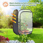 Ohuhu 36'' Garden Mesh Plant Cover, 2 Pack Pop Up Plant Protector Strawberry Cover Garden Net Cage Wind Protection for Plants Outdoor with Storage Bag 24 x 24 x 36 Inches