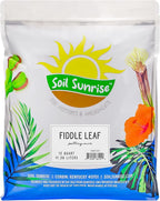 Soil Sunrise Premium Fiddle Leaf Fig Tree Soil (12 Quarts) - Expert Formula for Vibrant Growth - Nutrient-Rich Potting Mix,Specifically Designed for Healthy Indoor,Outdoor,& Potted Fiddle Fig Plants