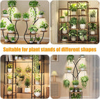 8.6'' LED Plant Growing Light Strips, Full Spectrum 3500K Grow Light for Indoor Plants with 3/9/12H Timer, 10 Dimmable Levels for Seedling Succulent and Plant Shelf, 4 Head 2 Pack