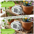 Automatic Plant Waterer, Plant Watering Device for 15 Pots, Indoor Plant Watering System, Auto Drip Irrigation Kit Programmable Water Timer with Smart Humidity Detection