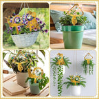 Novabright 6pcs Plant Trellis Indoor with Crystal Sun Catcher Potted Plants Decorations Sun Catcher Cute Mushroom Snail Frog Acrylic Stake for Indoor Home Garden Hanging Art Crafts Decoration