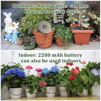 Solar Irrigation System Automatic Drip Irrigation Kit for Outdoor/Indoor Garden Watering System with Water Level Detection,Drip Irrigation System for 15 Potted Plant with 15m Water Hose