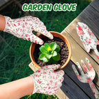 Gardening Gifts for Women, Gardening Tools for Mom Grandma Wife, Garden Tools with Hand Fork Trowel Gloves Apron, Gardening Supplies Kit Birthday Present Pink