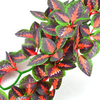 KATUMO Reptile Plants, 3 PCS Amphibian Hanging Plants with Suction Cup for Snake, Bearded Dragons, Lizards, Geckos, Toads, Hermit Crab Tank Pets Habitat Decorations