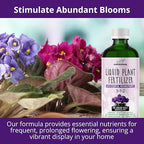 GARDENWISE 3-1-2 African Violet Fertilizer for Indoor Plants: Liquid Fertilizer with Essential Micronutrients Drops - Plant Food for African Violets (8 oz)