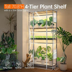 Bstrip Indoor Greenhouse with Grow Light, Indoor Greenhouse Cabinet with 6 Pack 90W Grow Lights with Timer, Mini Green House for Indoor Plant, Seed Starter, Seeding, 35.4"x13.8"x70.8"