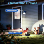 Solar Lights Outdoor Waterproof IP65, Super Bright LED with Lens, 6500K 2 Lighting Modes, Solar Powered Yard Garden Solar Spot Lights for Outside Landscape Auto On/Off -8 Pack