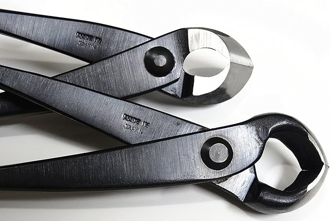 3 piece Japan Bonsai Tool Set: Professional Grade Japanese Concave Cutters Spherical Knob Cutters and Wire Cutter