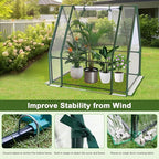 Mini Greenhouse, Portable 3x3x3ft Greenhouses for Outdoors Indoors Plants, Tabletop Small Green House with Roll-up Zipper Windows, Thickened PVC Cover for Outside